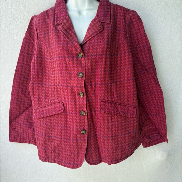 Sundance Living Bryce Blazer check linen - Picture 2 of 7
